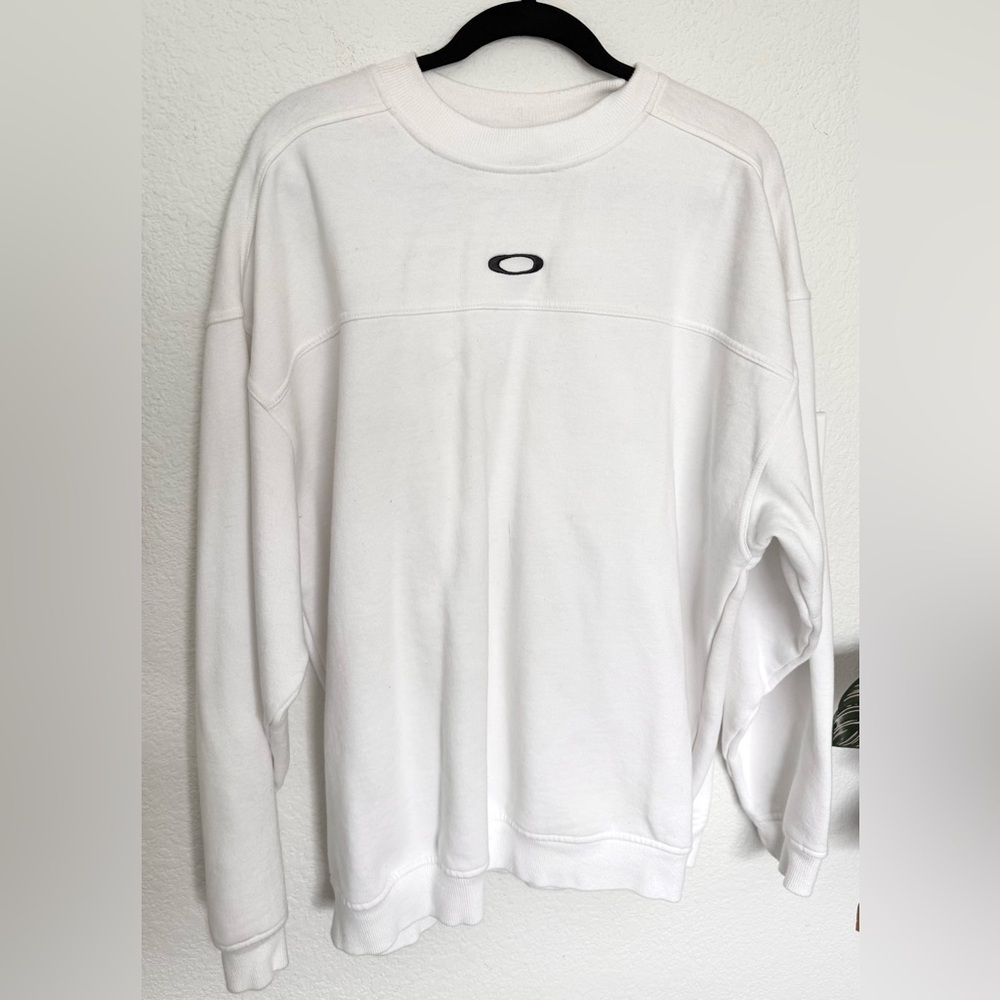 Vintage Oakley Sweatshirt Software Center Logo 90s Mens XL Faded Crewneck